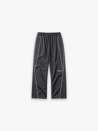 HCX 2026 match: Reflection Striped Straight-Leg Sweatpants - reflective grey sweatpants