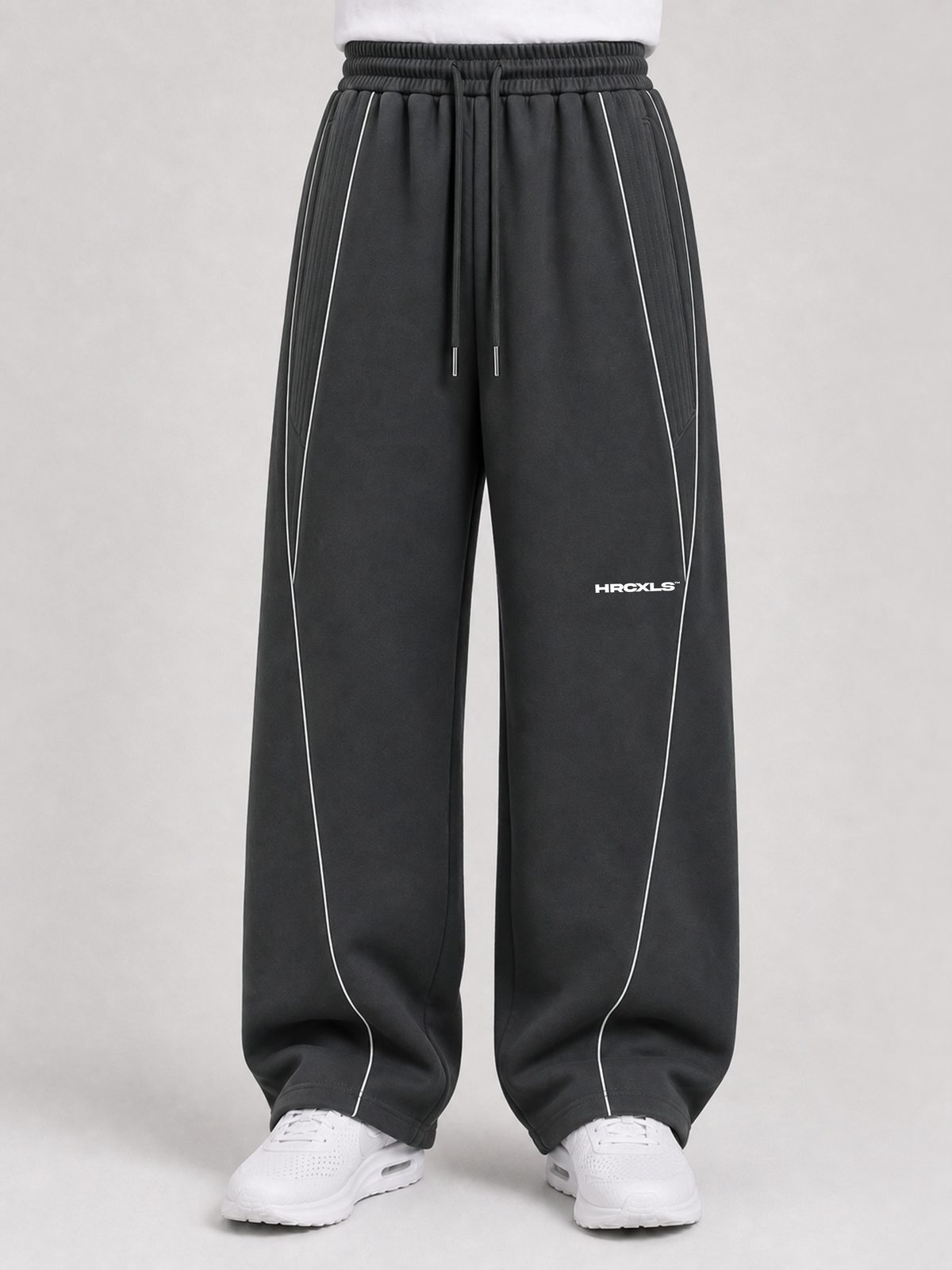 HCX feature detail: Reflective Straight-Leg Sweatpants - hcx gallery reflective sweatpants grey