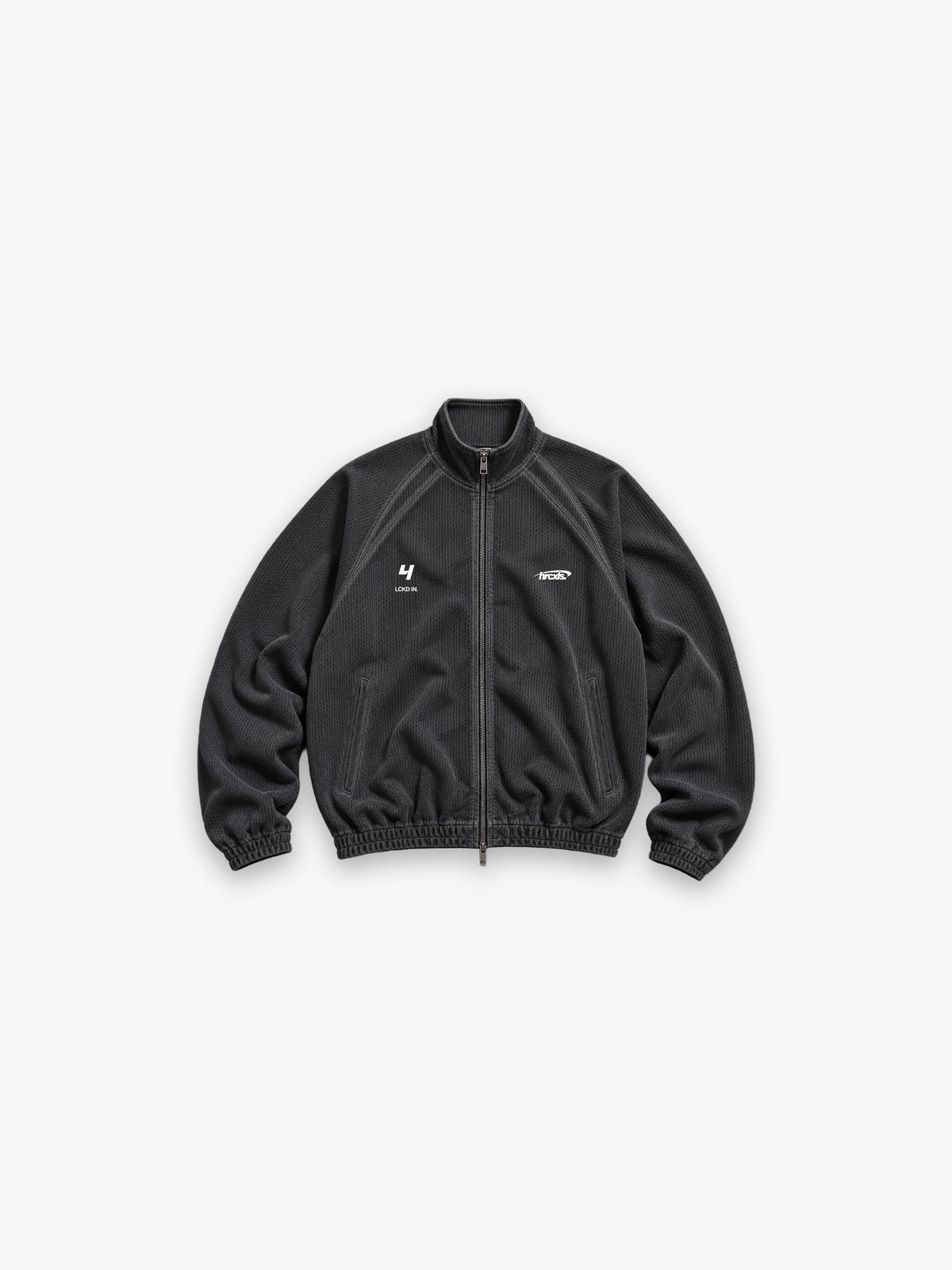 HERCXLES 2026: LCKD IN Mesh Jacket - Washed Black front